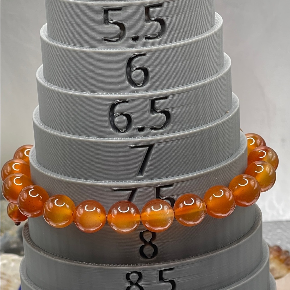 3.19.26-6 Sophisticated Carnelian Bolero Bracelet - Picture 7 of 10